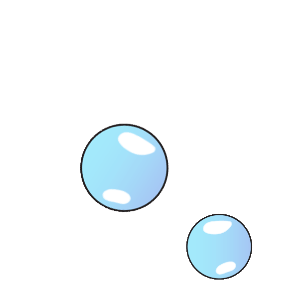  collection of bubbles. Water clipart animation