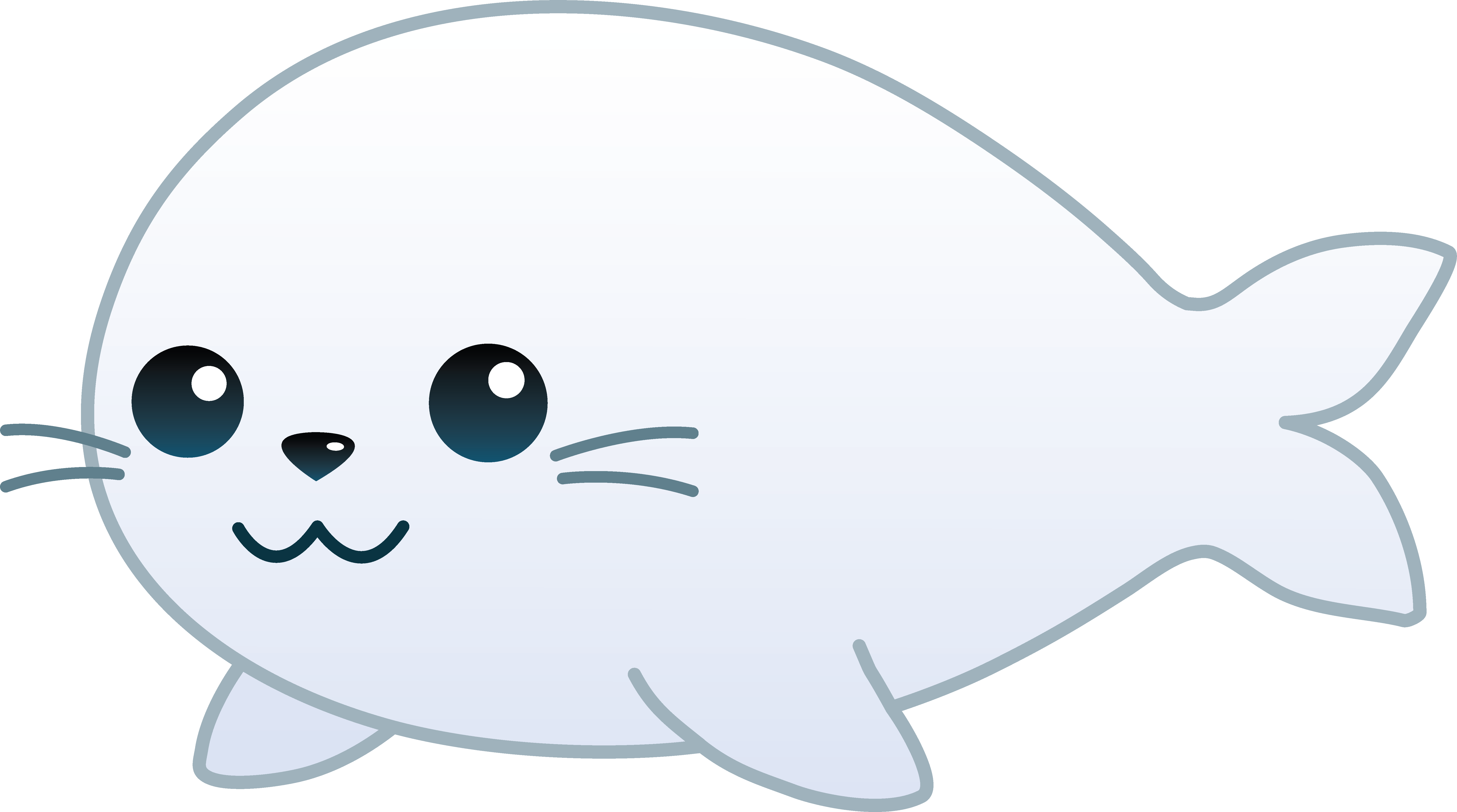 seal clipart happy