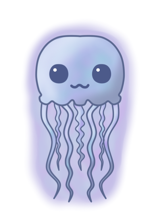 cute clipart jellyfish