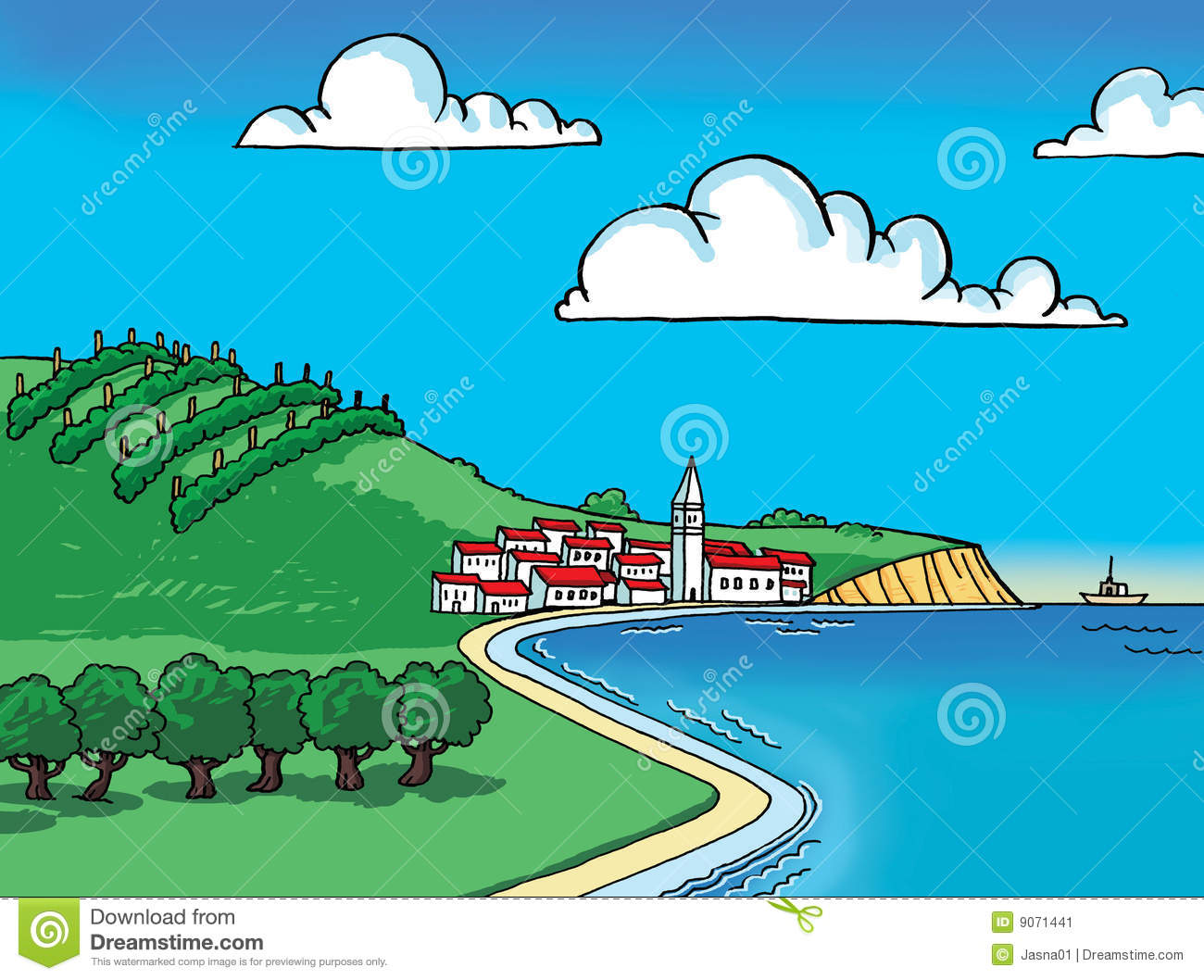 And . Land clipart land ocean