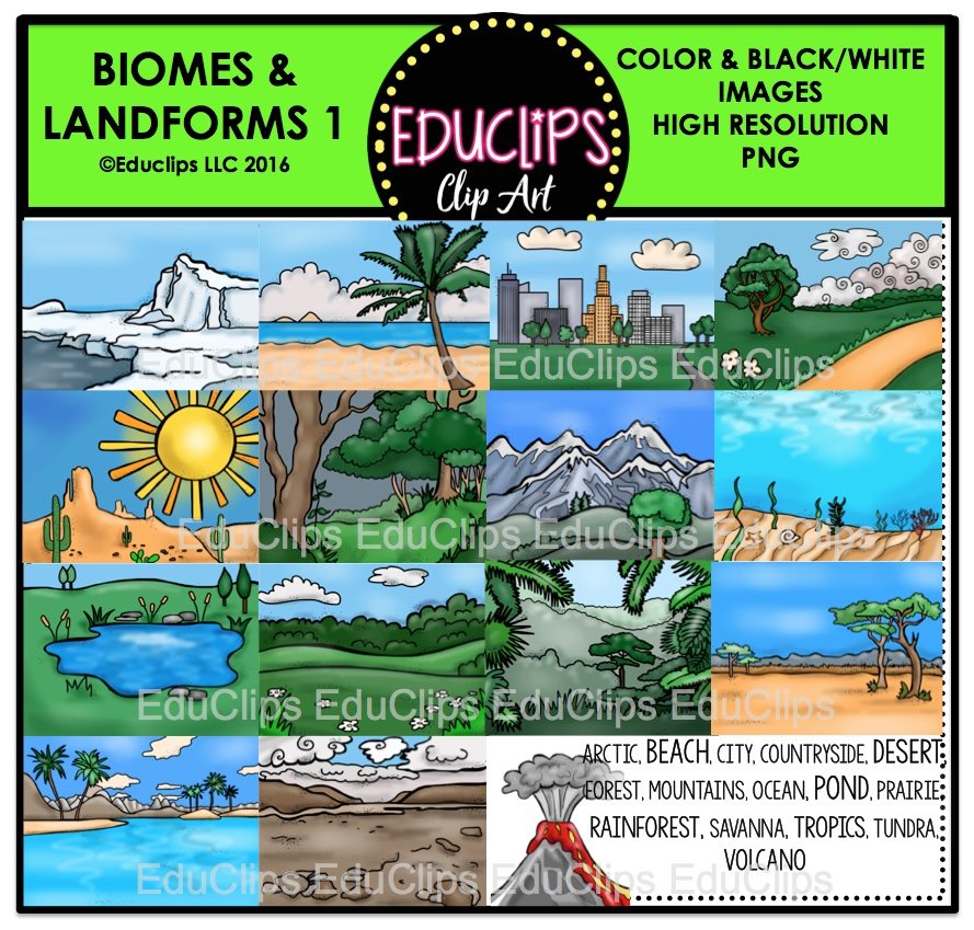 geography clipart biome