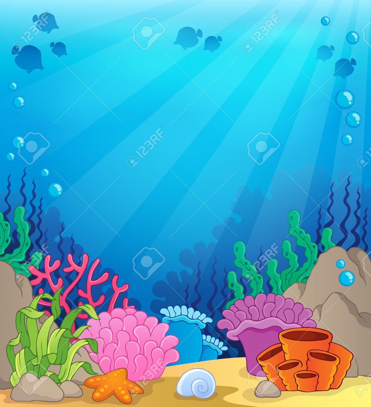 coral clipart sea habitat