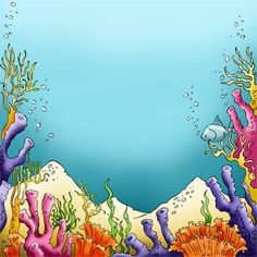 coral clipart ocean bed