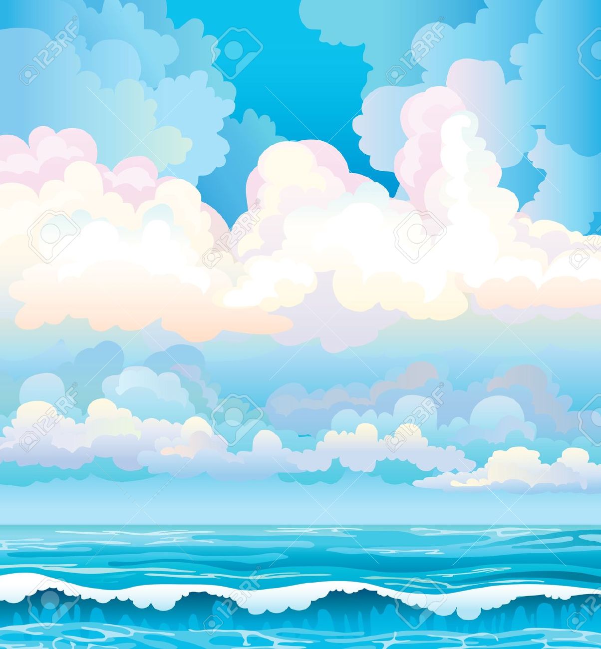 clipart ocean ocean sky