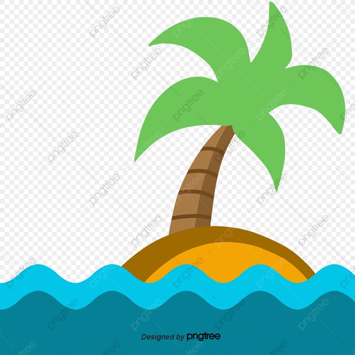 clipart ocean palm tree