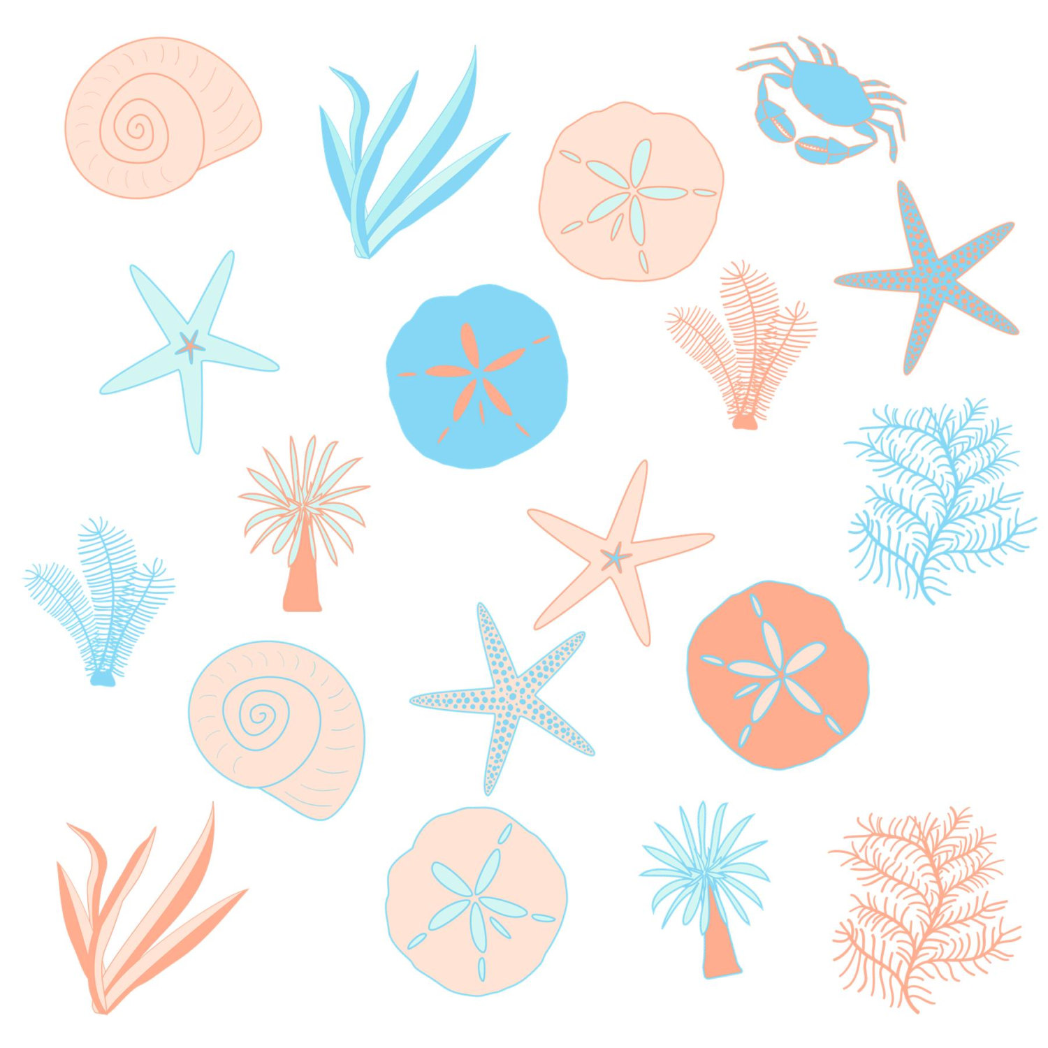 coral clipart sand