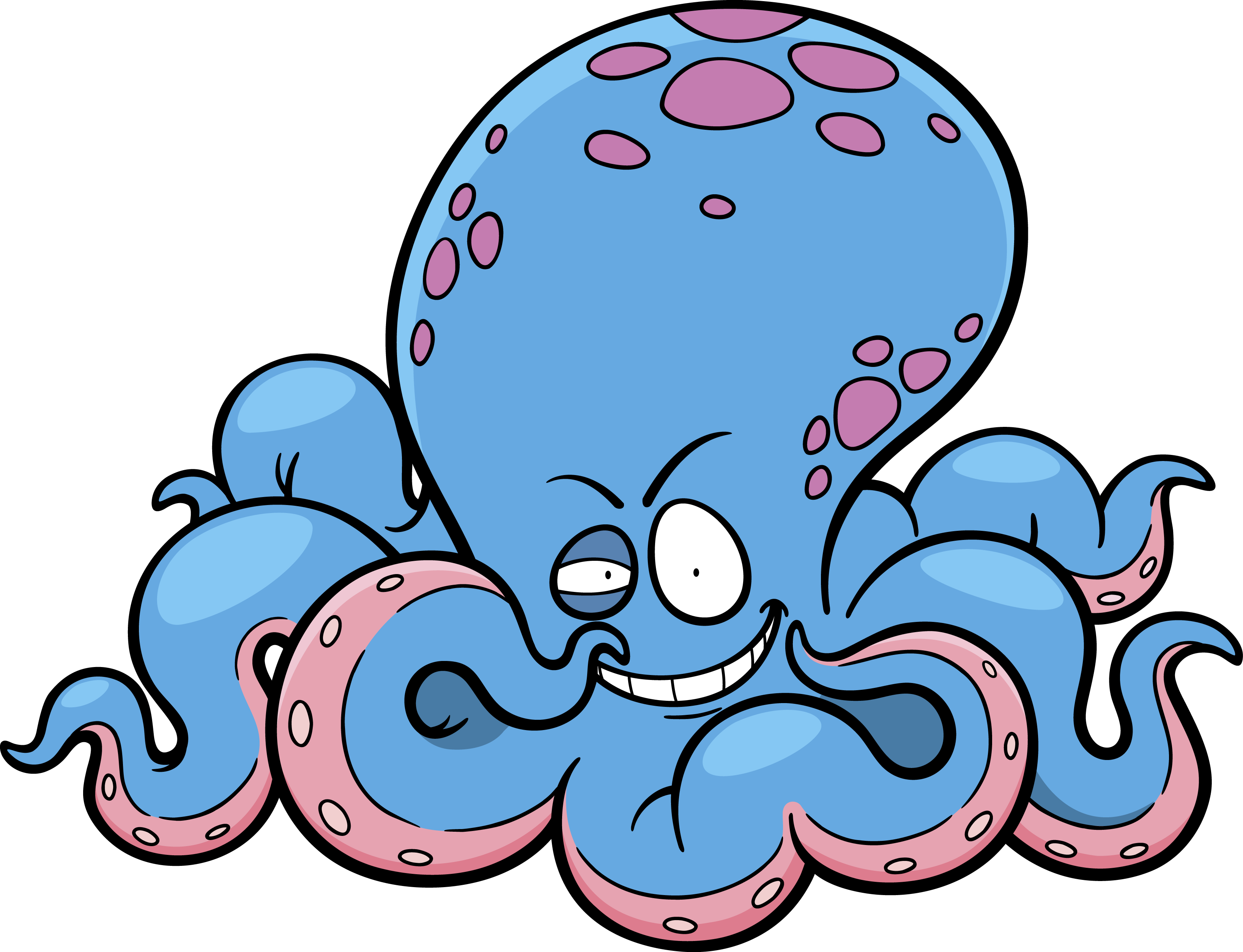 Octopus clipart teal, Octopus teal Transparent FREE for download on