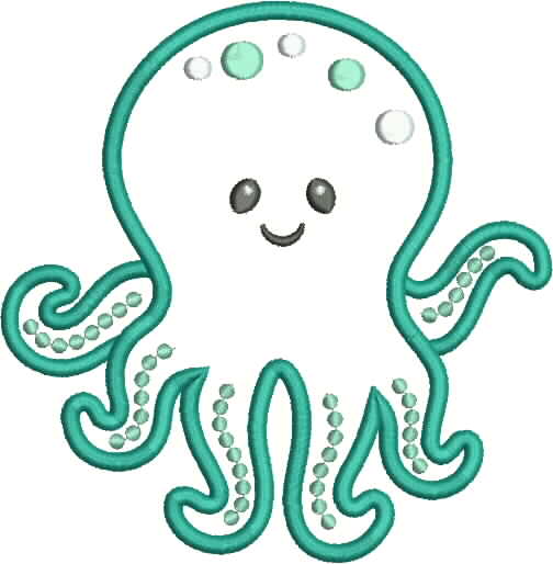 clipart octopus applique