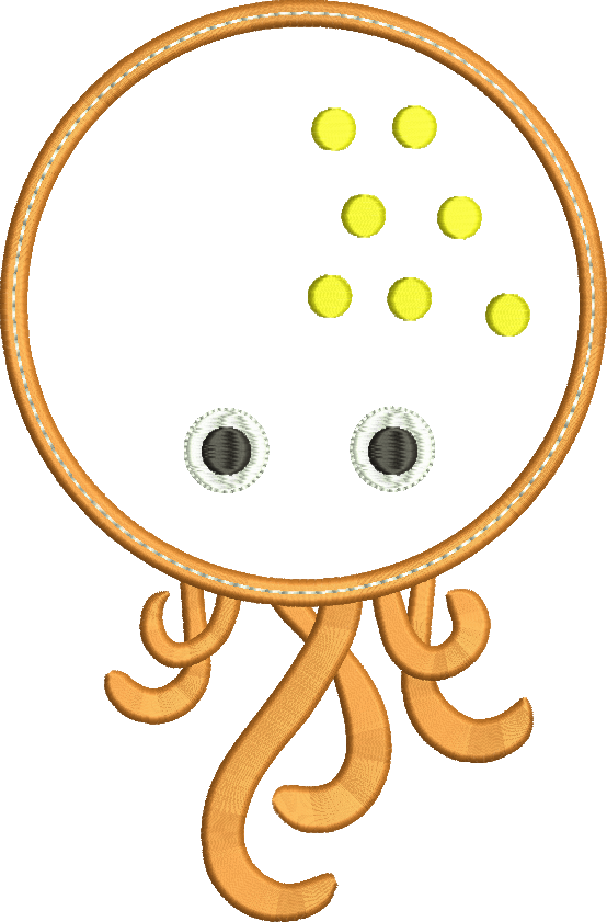 octopus clipart applique