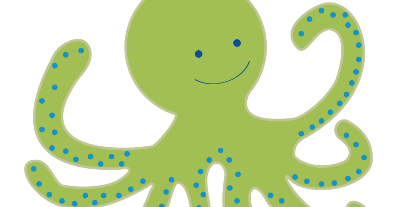 Marianna s lazy daisy. Clipart octopus aqua