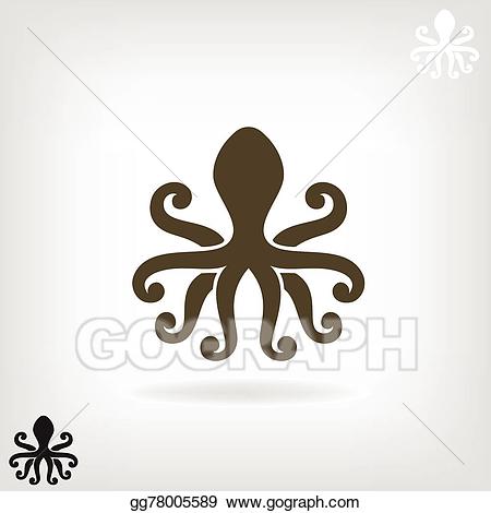 clipart octopus brown