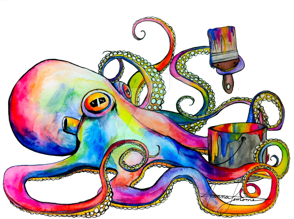 Clipart rainbow octopus. For the love of