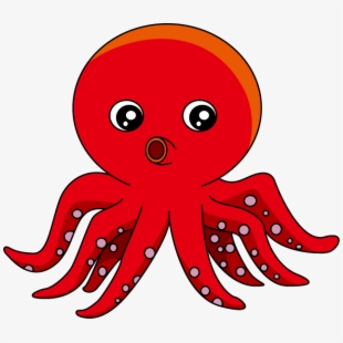 octopus clipart clipart red