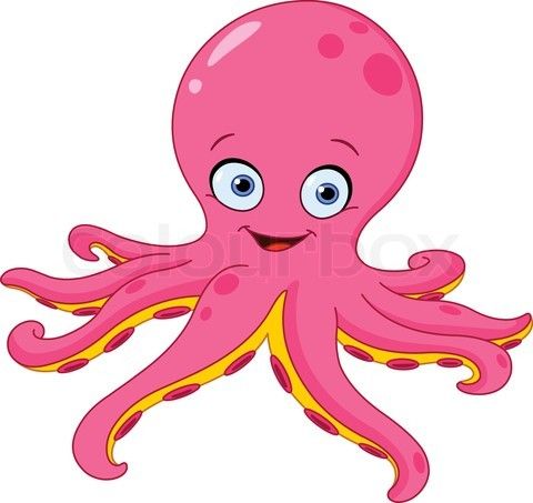clipart octopus cool cartoon