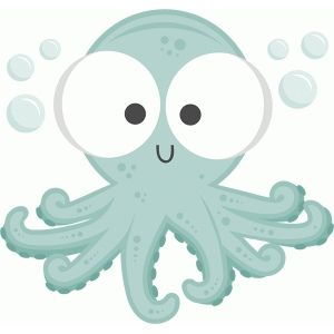 Silhouette design store cut. Clipart octopus cute baby octopus