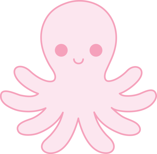 Clipart octopus cute baby octopus. Pink free clip art