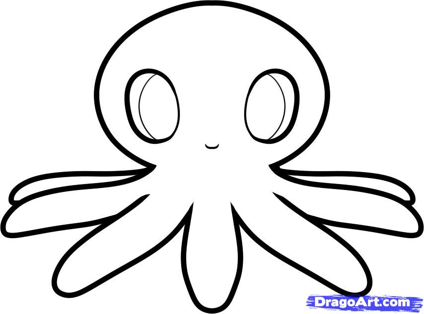 clipart octopus easy