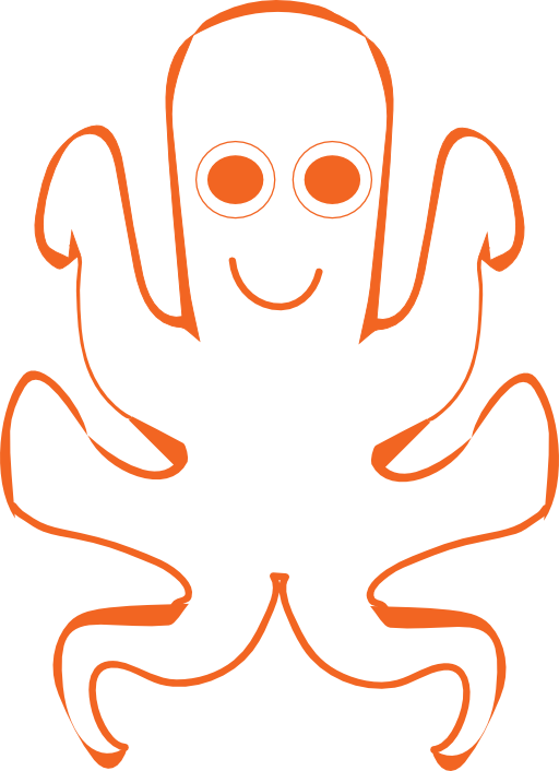 Clipart octopus frame. I royalty free public