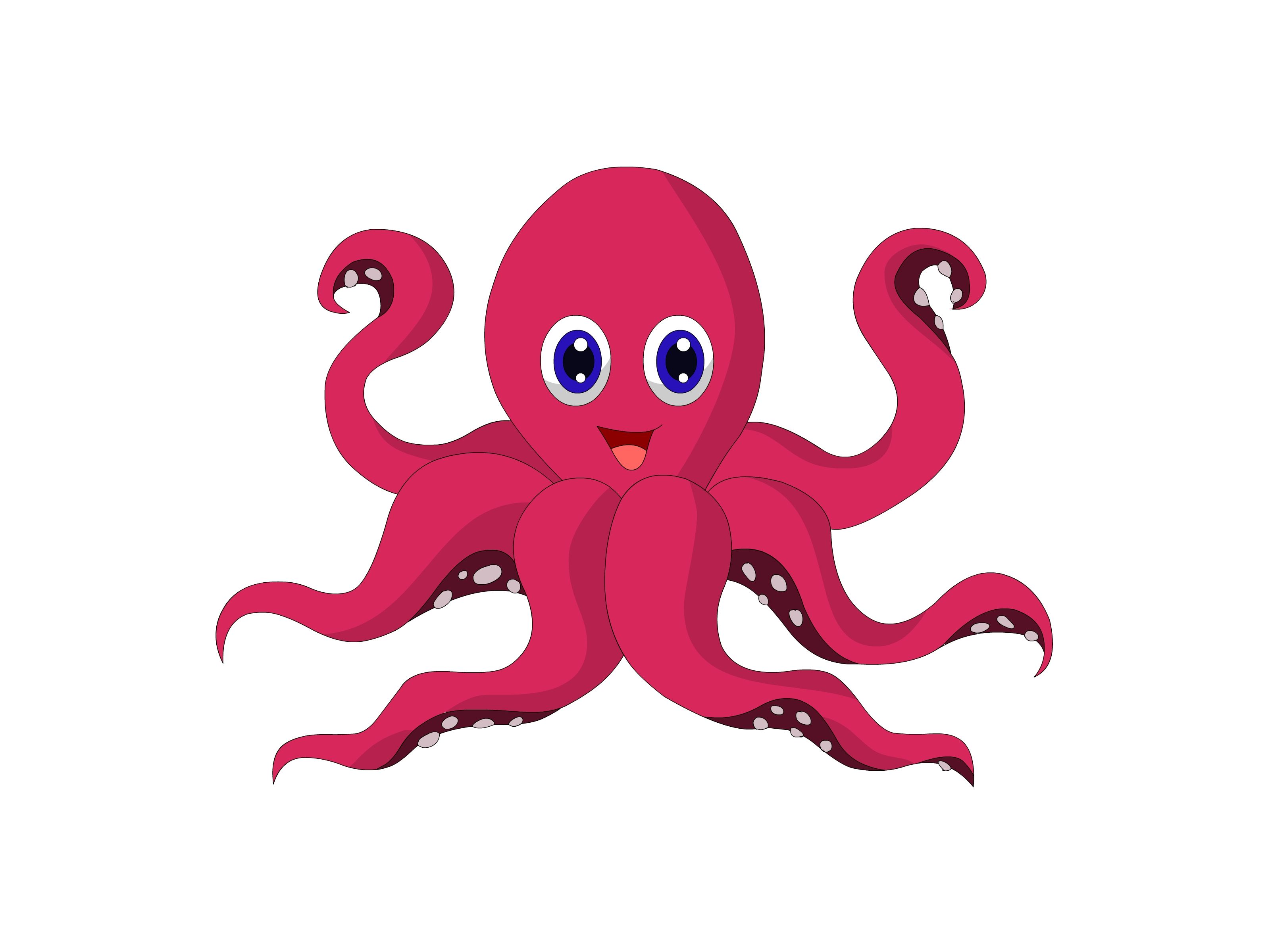 crab clipart cute octopus