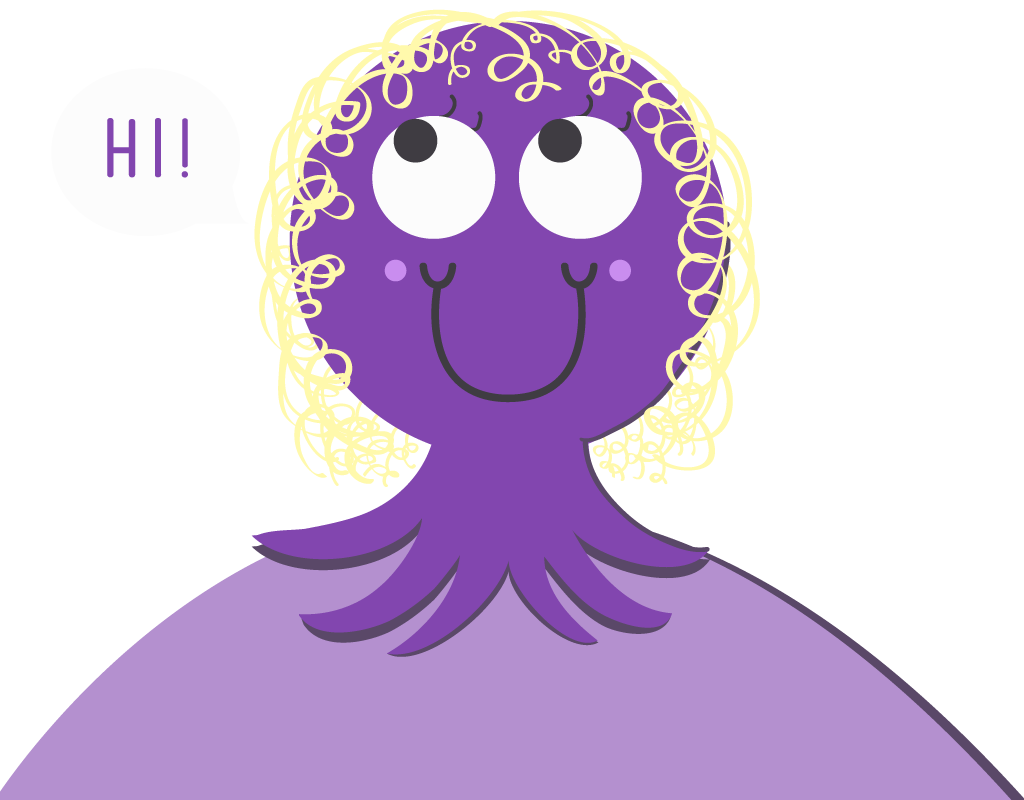 Girly clipart octopus. Creativekatherine com copywriting graphic