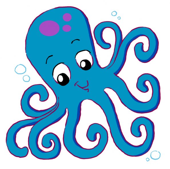 octopus clipart carton