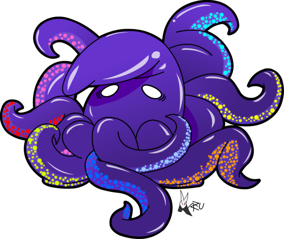 octopus clipart kawaii