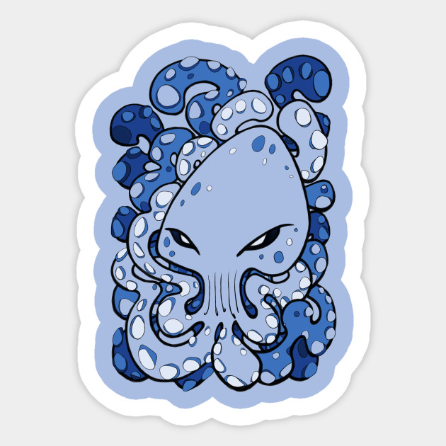 clipart octopus little blue