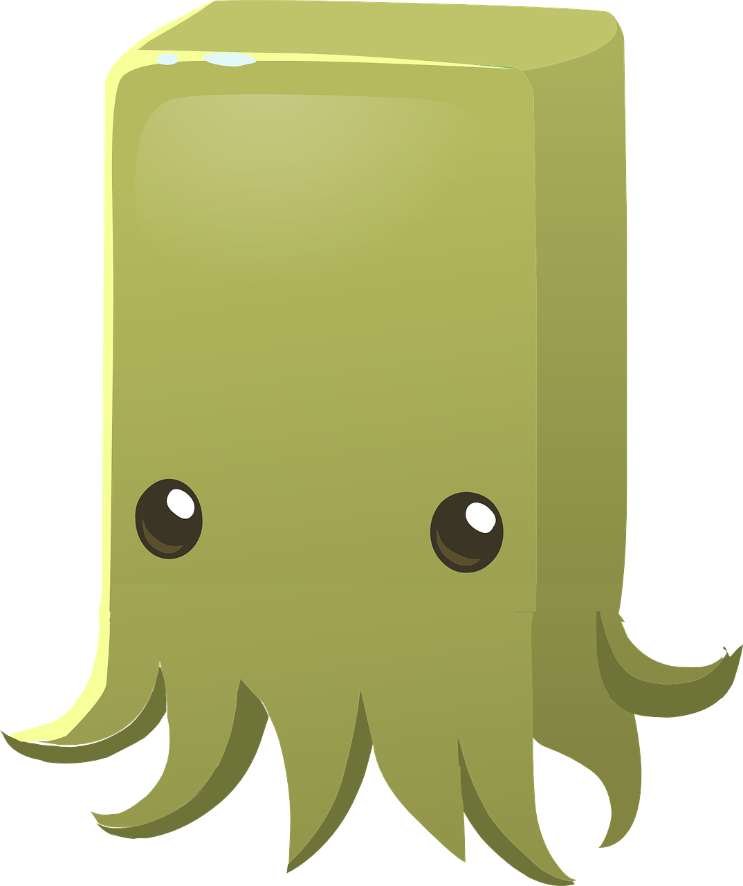 Fantasy cartoon transparent image. Clipart octopus maroon