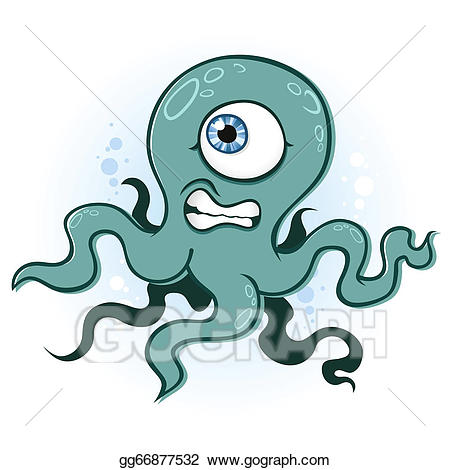 clipart octopus monster