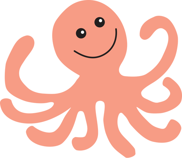 orange clipart octopus