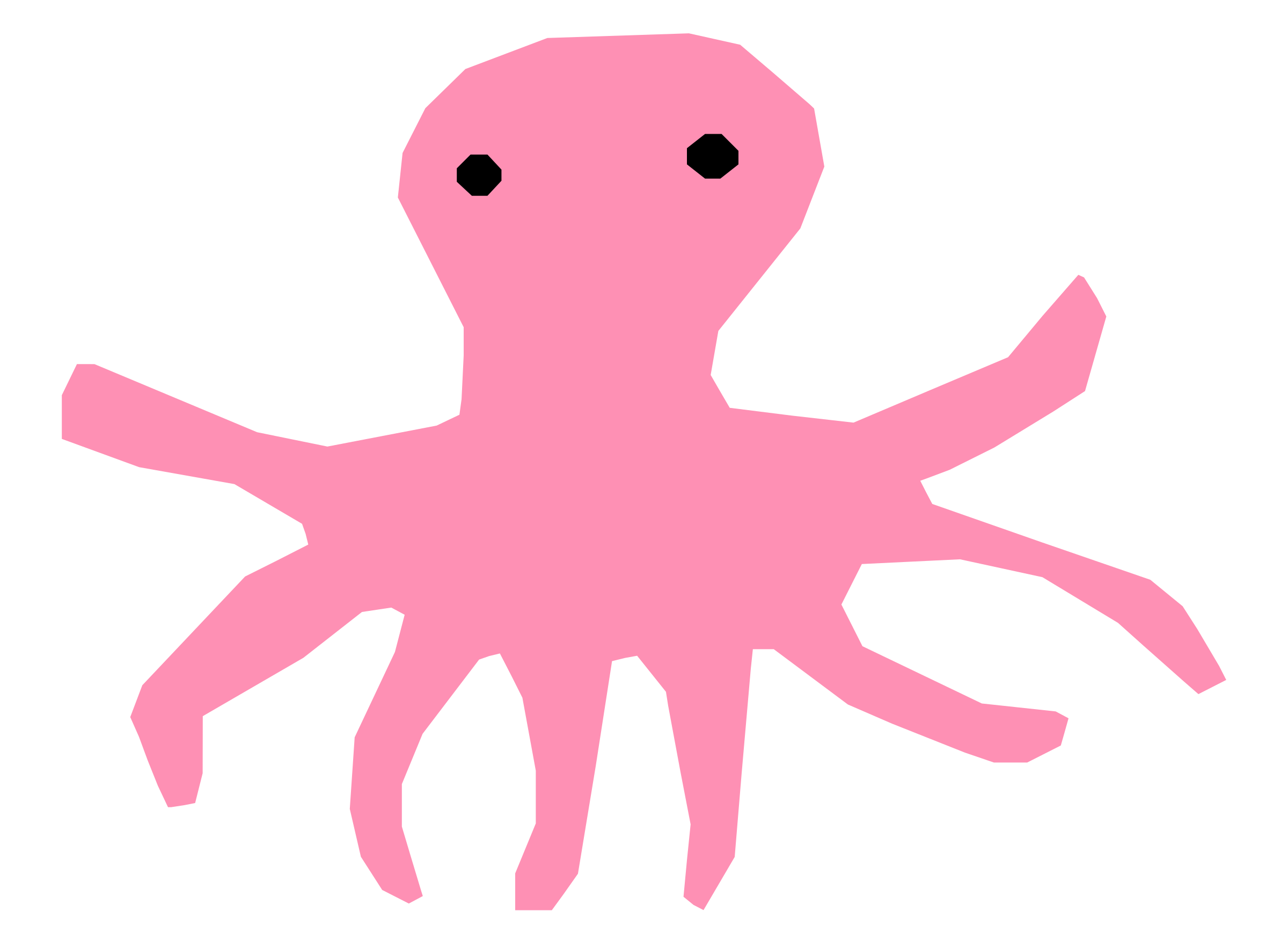 clipart octopus pink