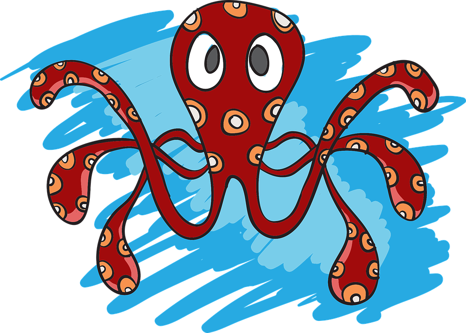 friendly clipart octopus