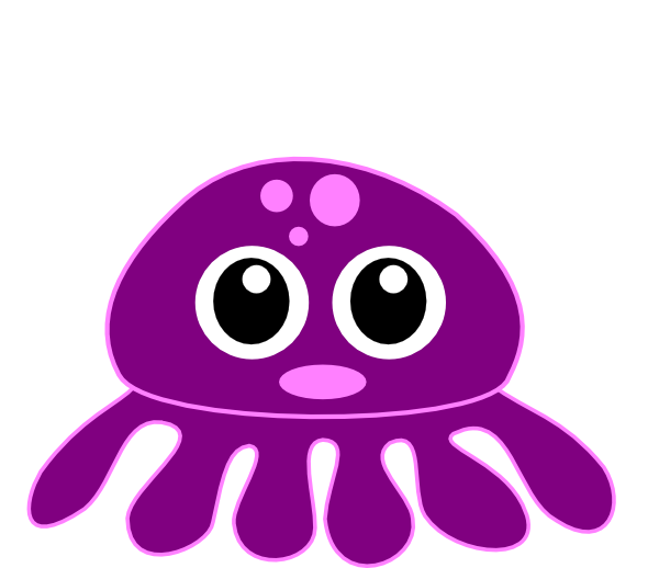 octopus clipart purple crab