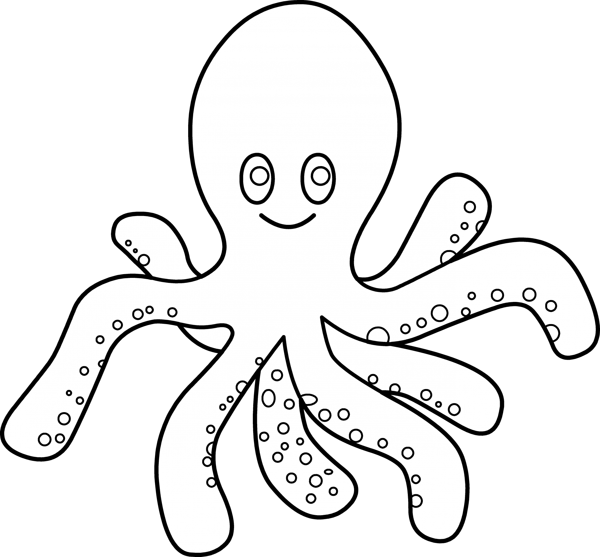 clipart octopus scary