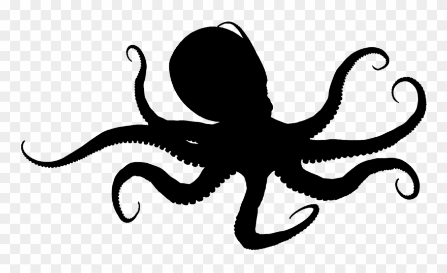octopus clipart silhouette