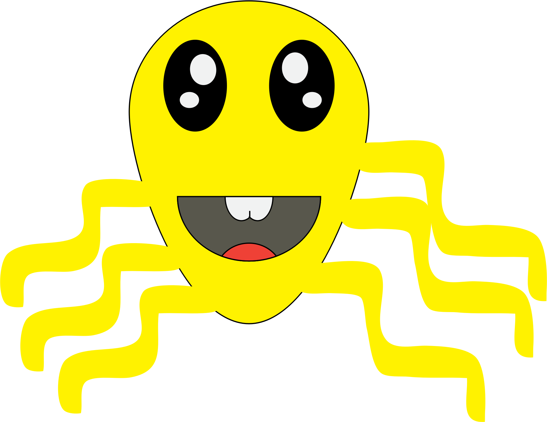 Big image png. Clipart octopus yellow