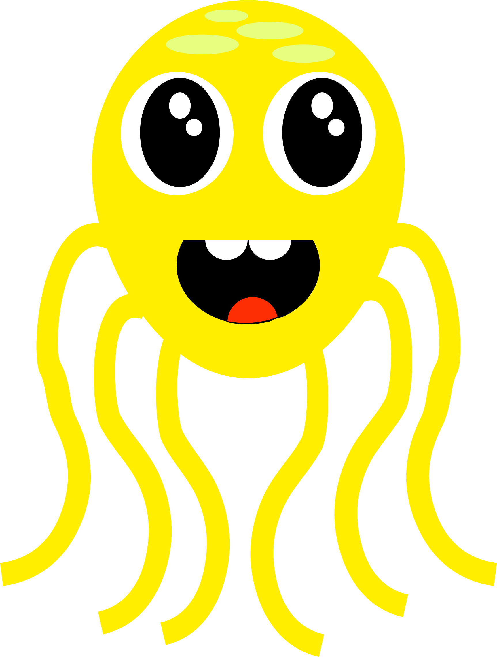 Clipart octopus yellow. Big image png