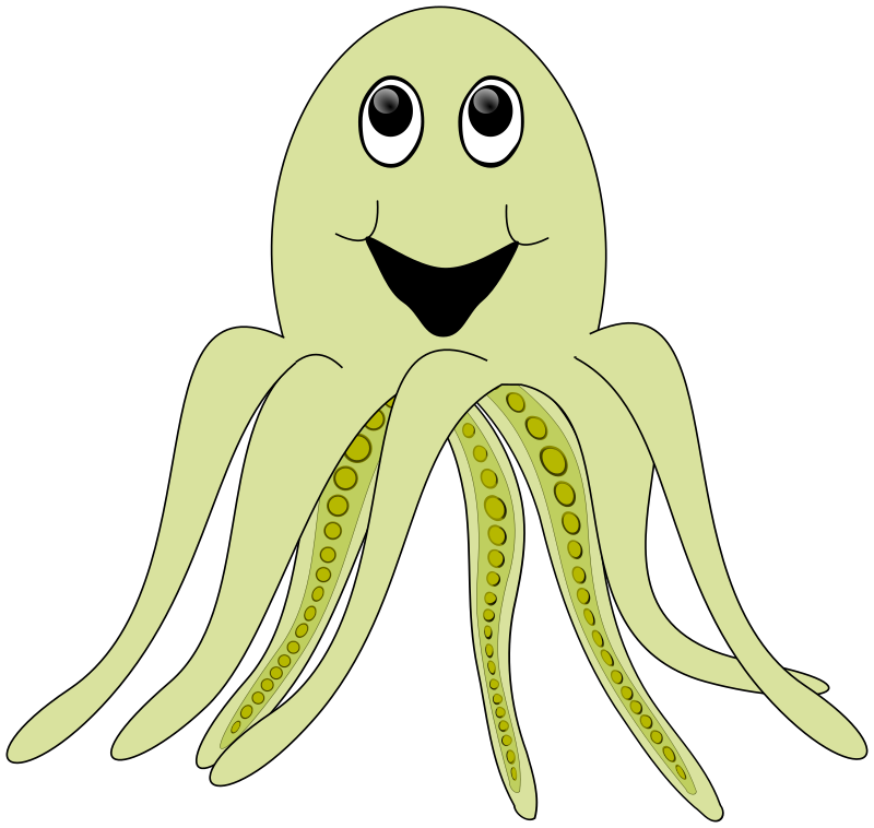 Medium image png . Clipart octopus yellow