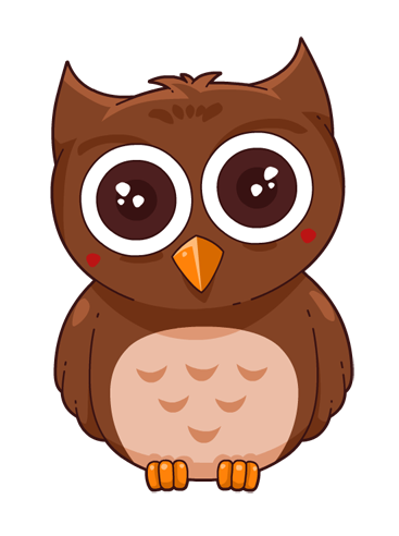 Free cartoon clip art. Owls clipart brown owl