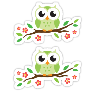 clipart owl flower