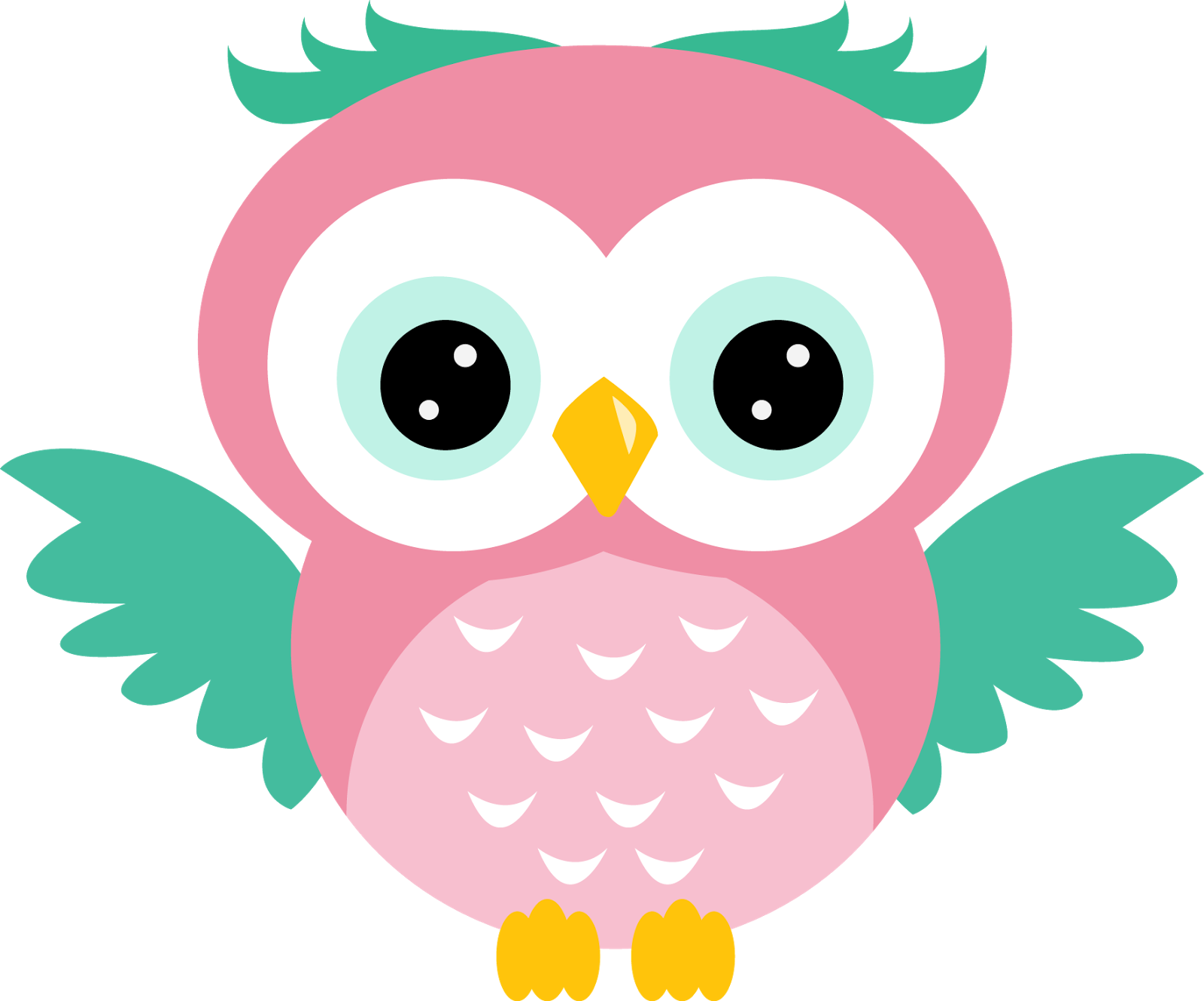 february clipart pink baby owl