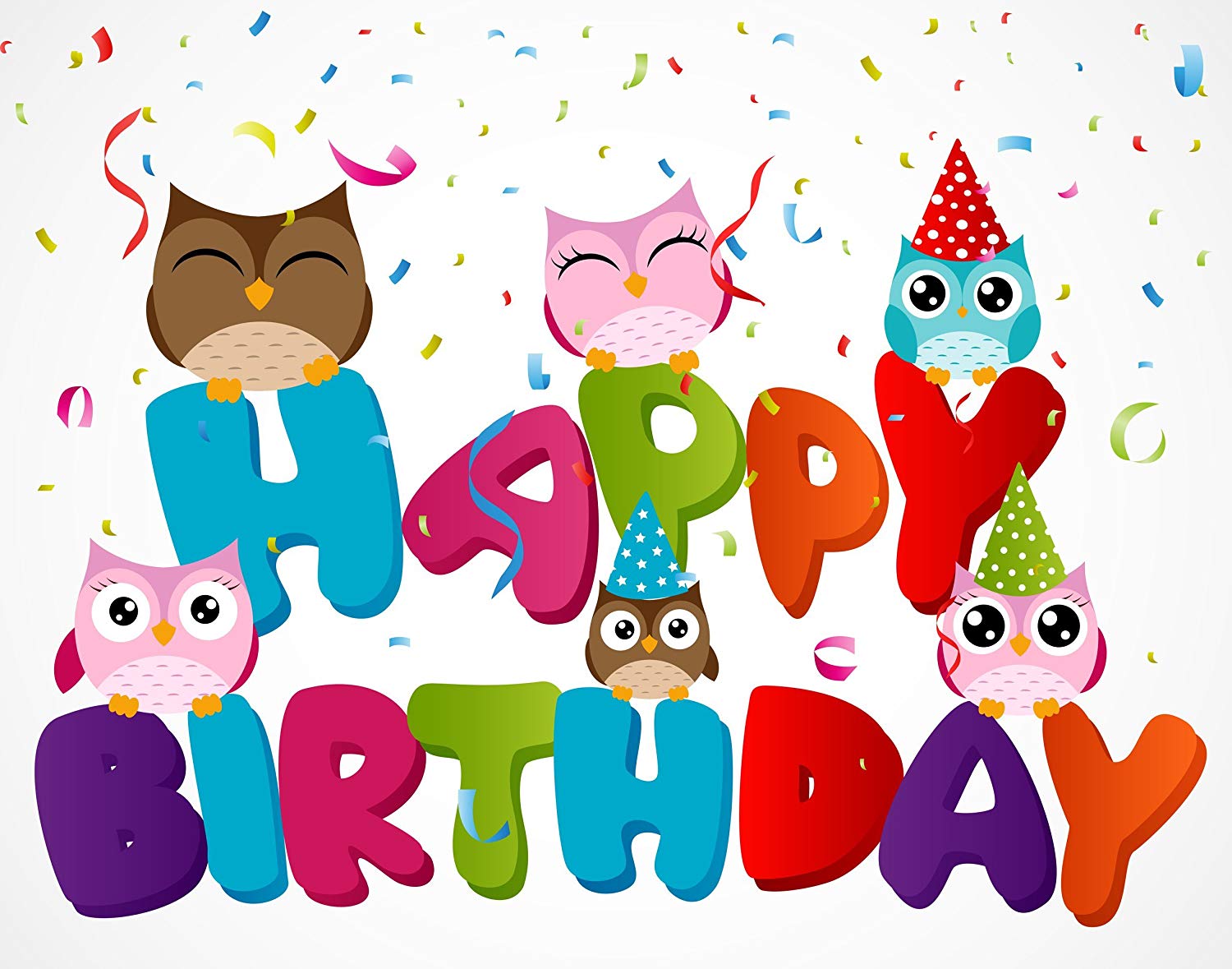 Amazon com edible cake. Owl clipart happy birthday
