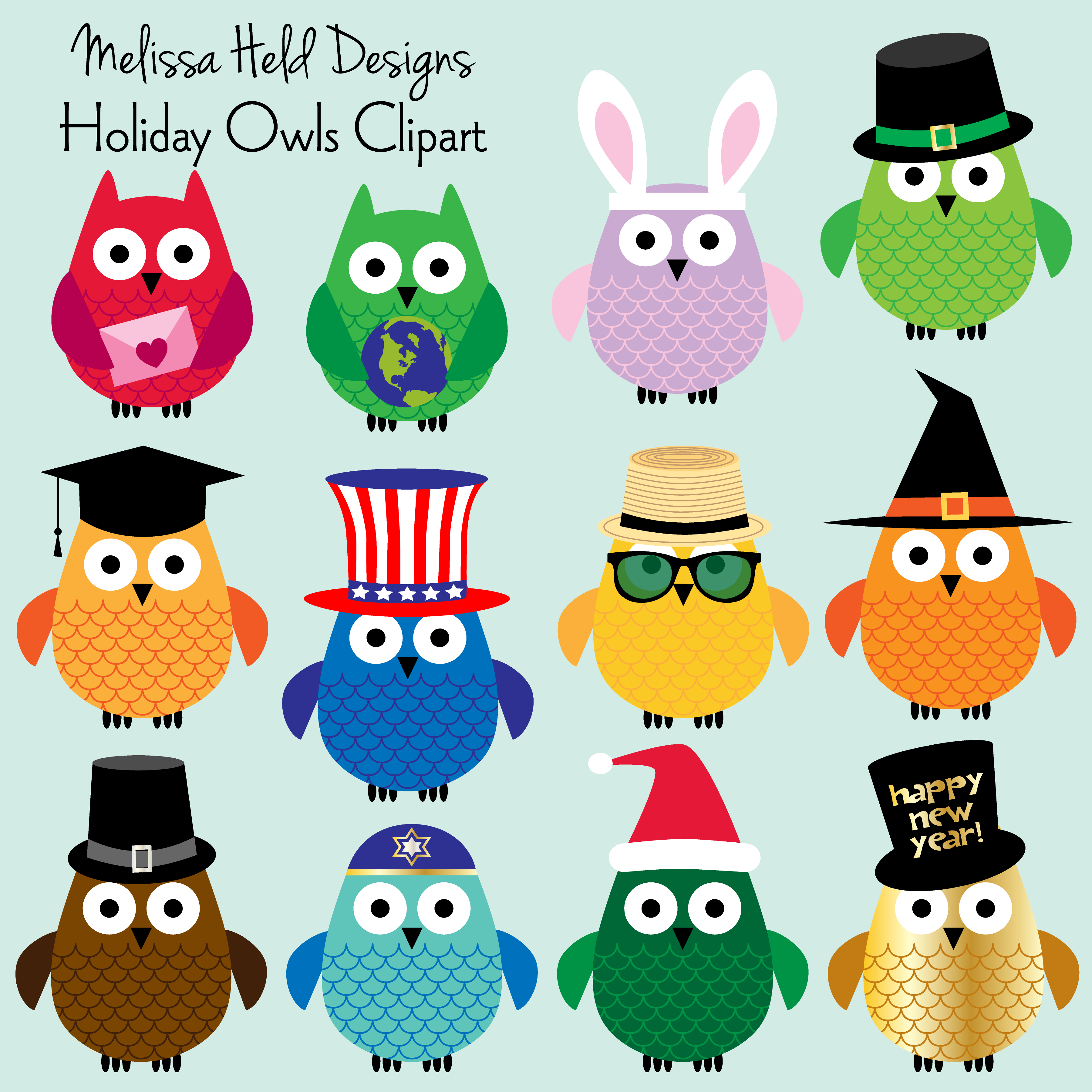 Clipart owl holiday. Owls th of july