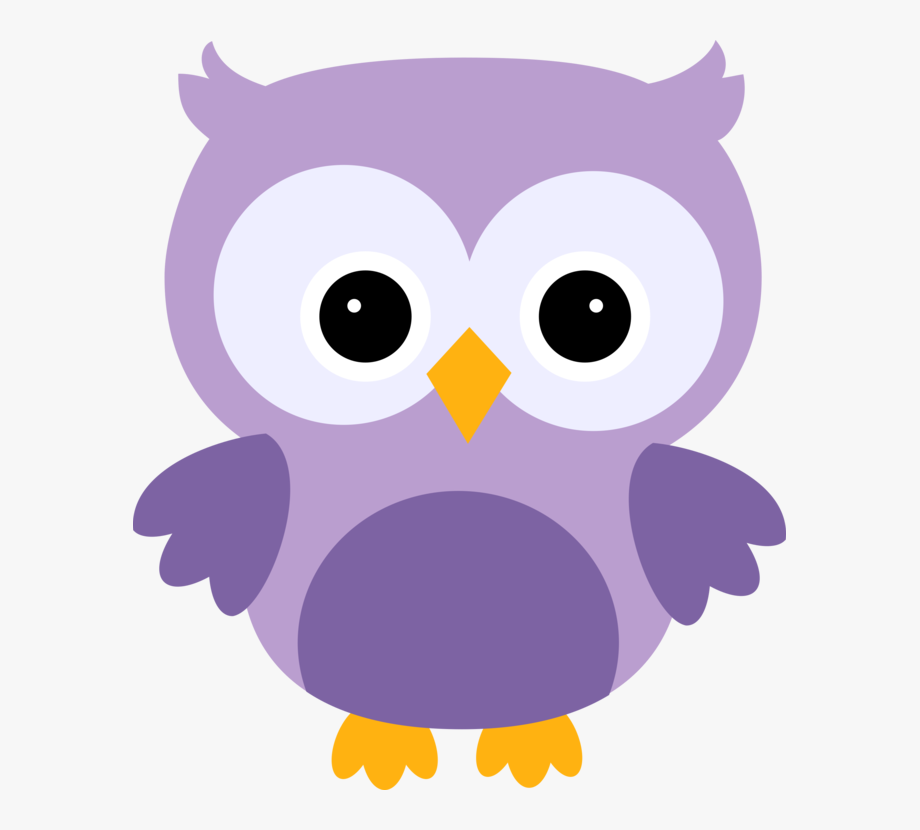 owls clipart purple