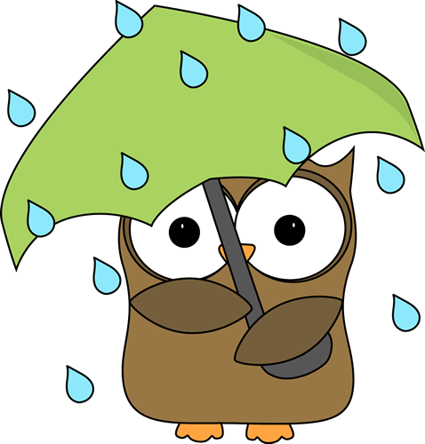 owl clipart rainy