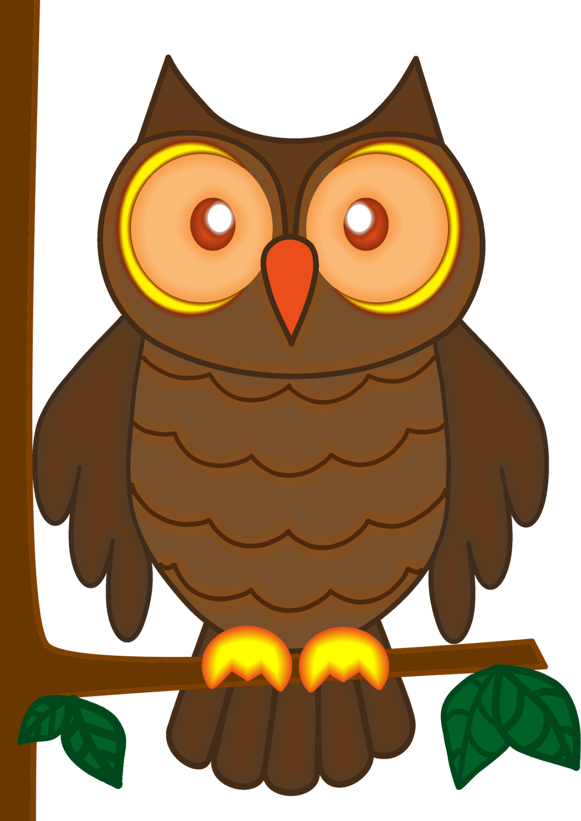 clipart reading owl