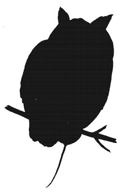 clipart owl shadow