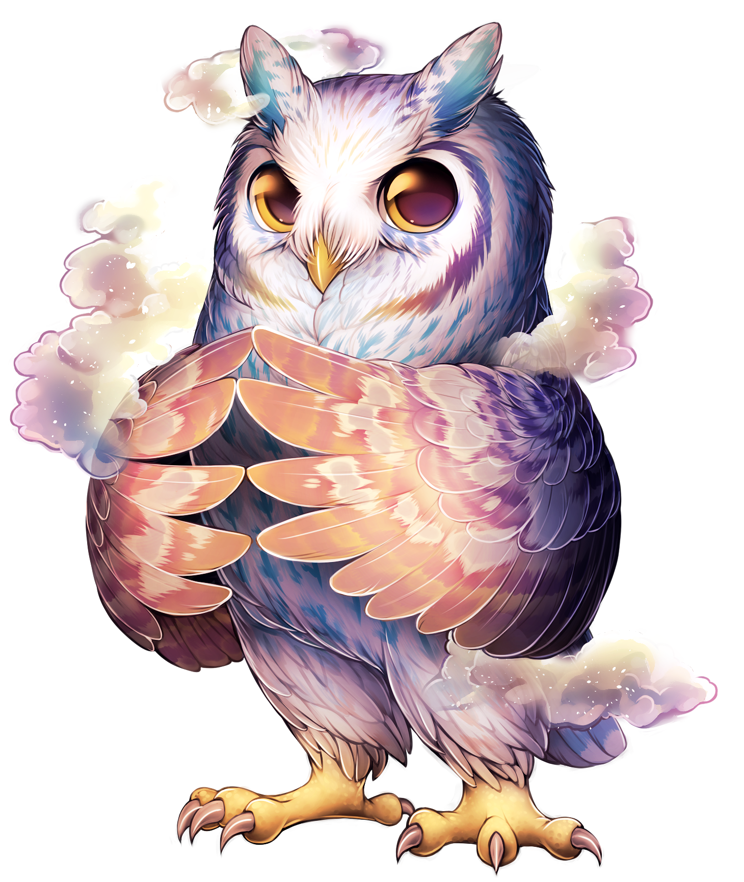 Image cloudy png furvilla. Clipart owl watercolor