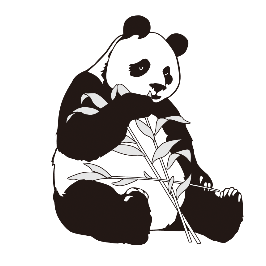 Giant clip art cartoon. Clipart panda bamboo drawing