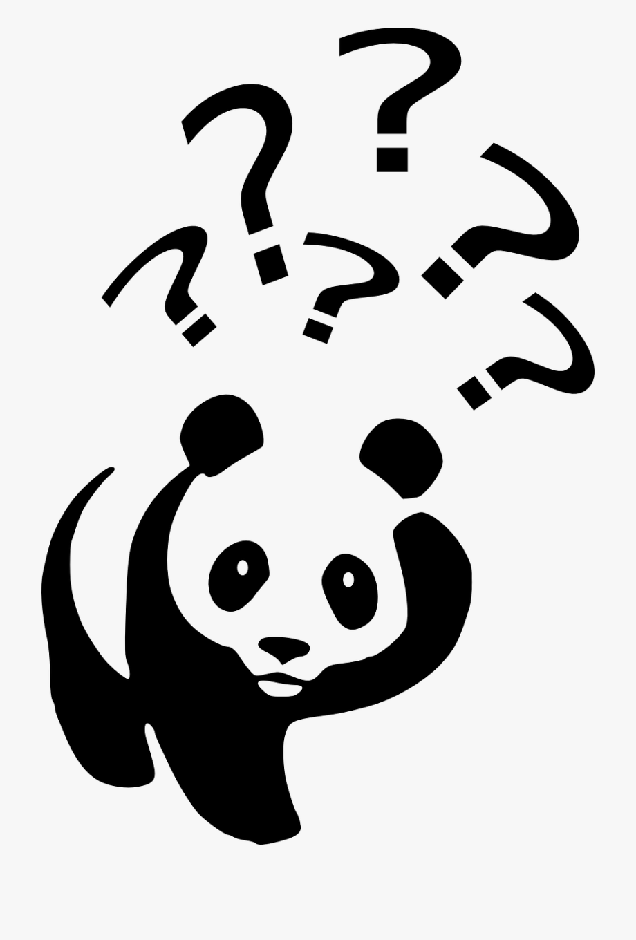 clipart panda cartoonish
